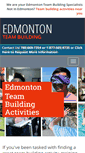 Mobile Screenshot of edmontonteambuilding.com